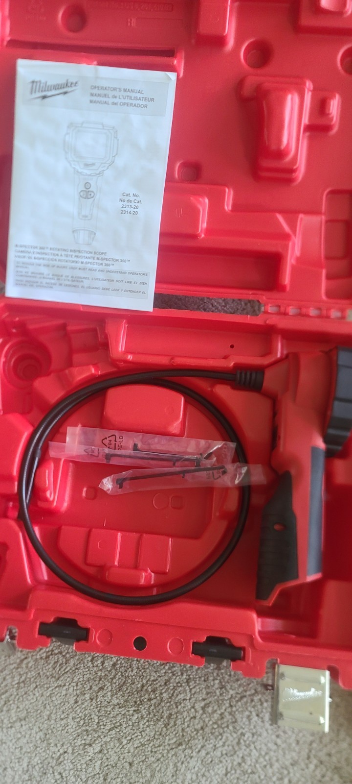 NEW Milwaukee M12 M-Spector 360 Kit with Case, & Charger (2313-21) *No Battery*