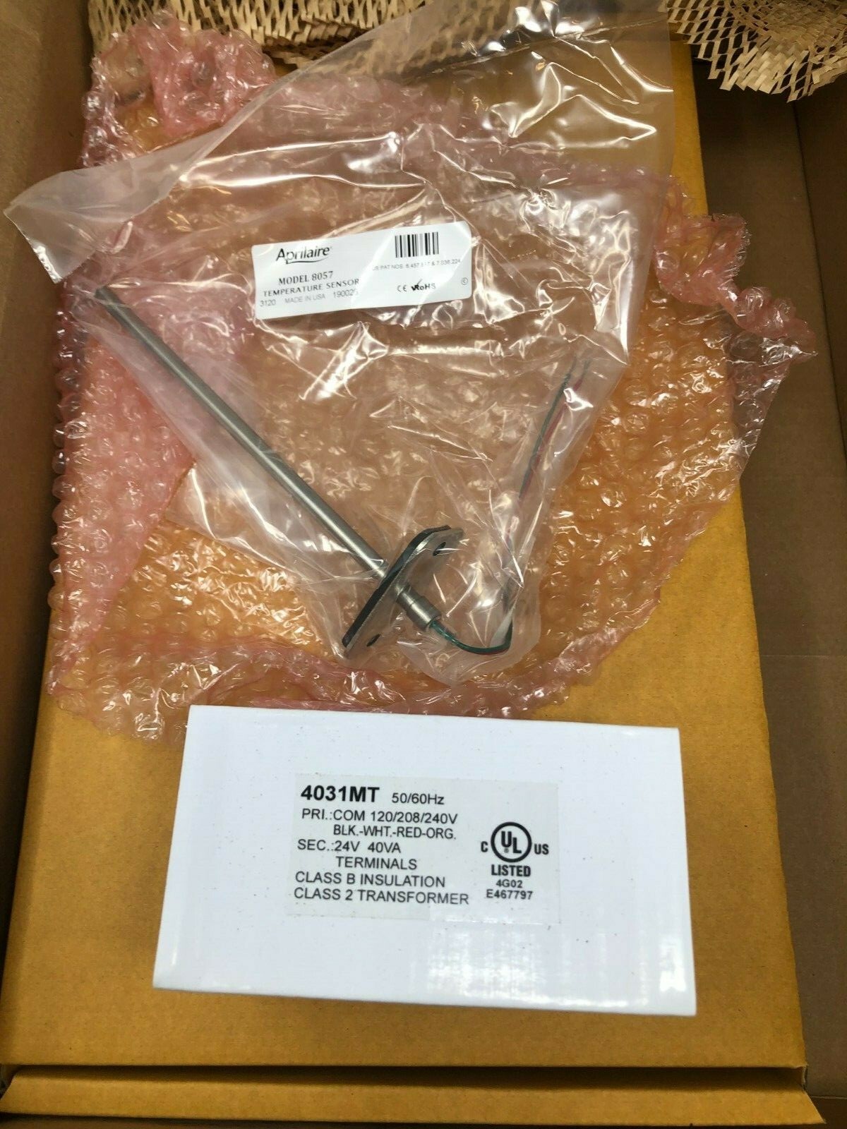 Aprilaire 6403K M-Stage 3-Zone Control Panel Kit DAT Sensor 24V 40VA Transformer