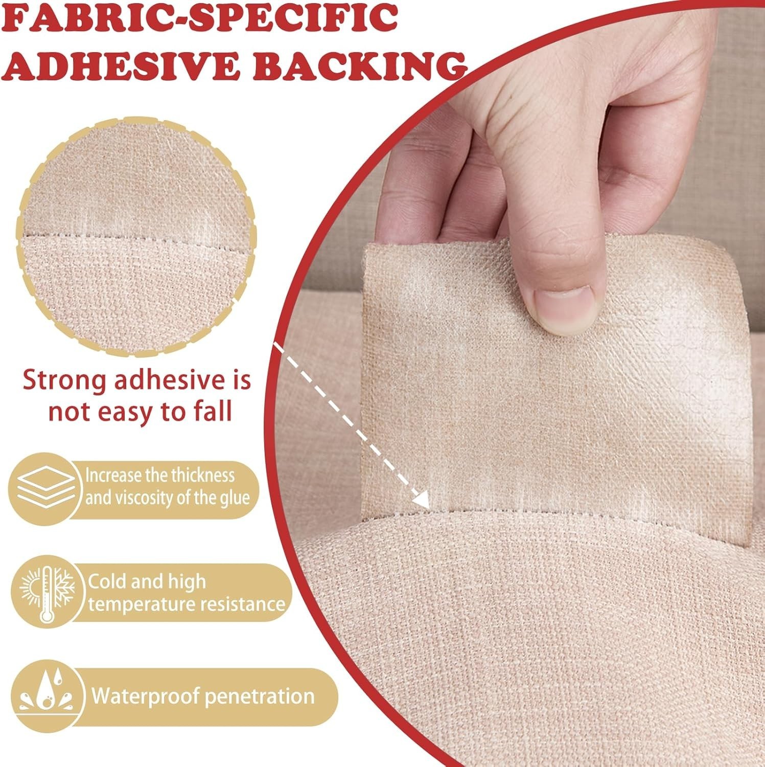 Linen Repair Tape Fabric Patch Self Adhesive Furniture Sofa Bed Curtain Grey …