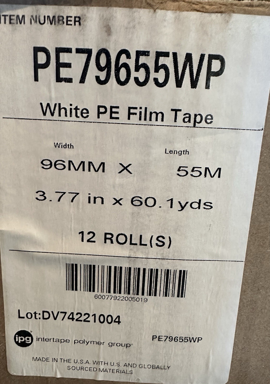 (4 Pack) 4 inches x 180 feet White Vapor Barrier Seam Tape Crawl Space