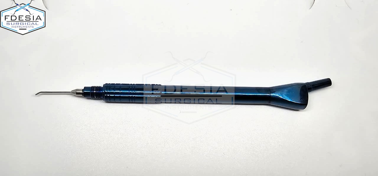 Titanium Ophthalmic I/A Handpiece Cannula Coaxial Curved 21G