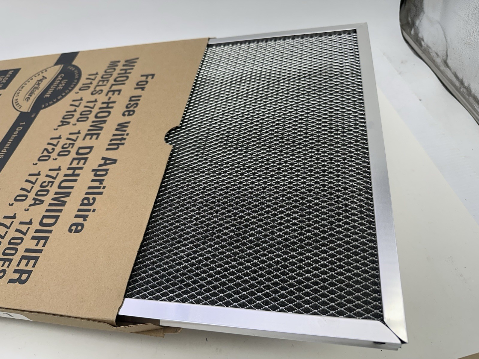 Aprilaire 4510 Model 1700 Dehumidifier Filter Continuous Operation Silver