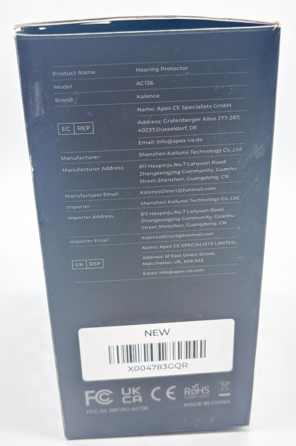 SNR 30 DB Black AC136 Wireless Hearing Protector With Noise Reduction