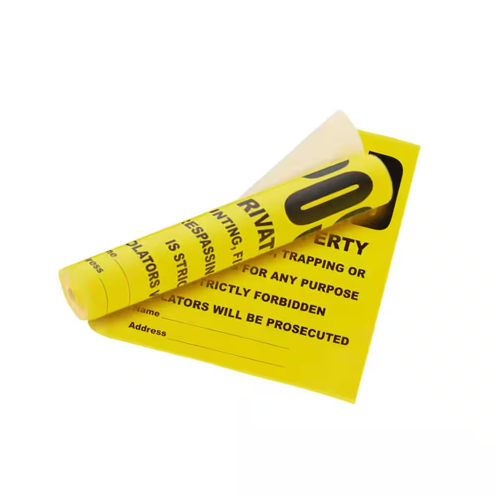 11 In. X 11 In. Plastic Posted Private Property Signs (25-Piece Roll)