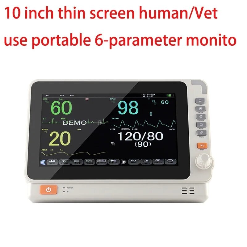 Carejoy Portable 8 Inch 6 Parameter Vital Sign Patient Moniter