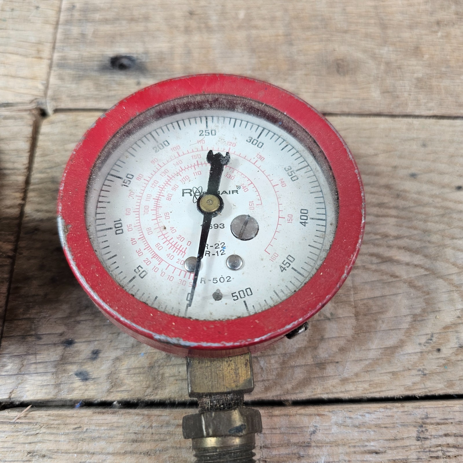 Robinair 11693 & U.S. Gauge 16060-1 HVAC Refrigerant Gauges Lot of 2