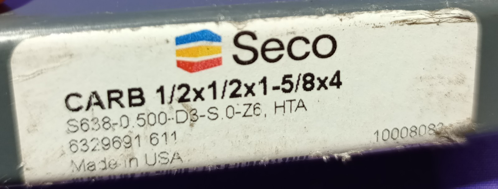 Seco Carb 1/2/×1/2×1-5/8×4