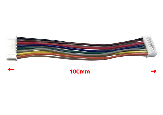 JST-PH 2.0mm 8-Pin double female connector extension reversed 10cm wire PCB x 2