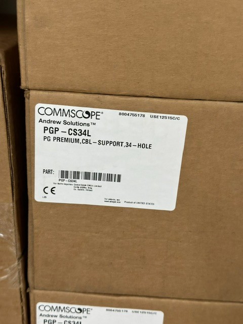 CommScope Andrew Solutions™ product — PGP‑CS34L, described as PG Premium Cable S