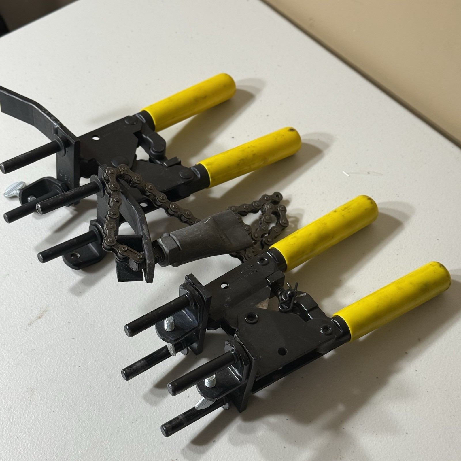nVent ERICO Cadweld L160 Exothermic Welding Mold Handle Clamps Lot Chain Pipe