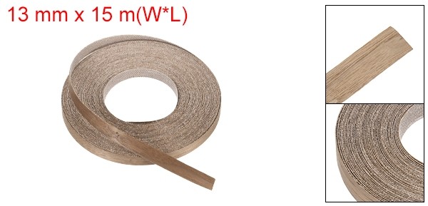 Walnut Edge Banding 1/2″ x 49.2ft Wood Veneer Tape Pre-glued Flexible