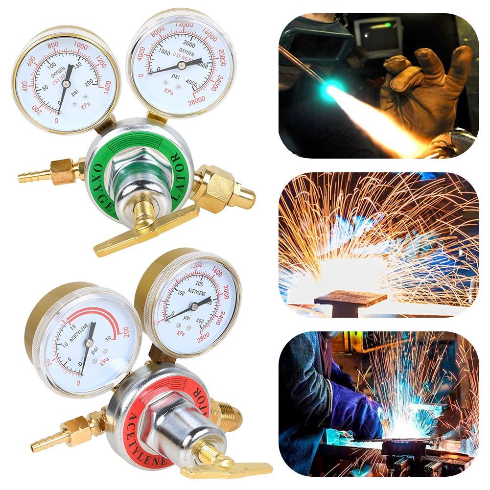 Oxygen Acetylene Regulators Combo Welding Gas Gauges CGA540/510 Welding Torch