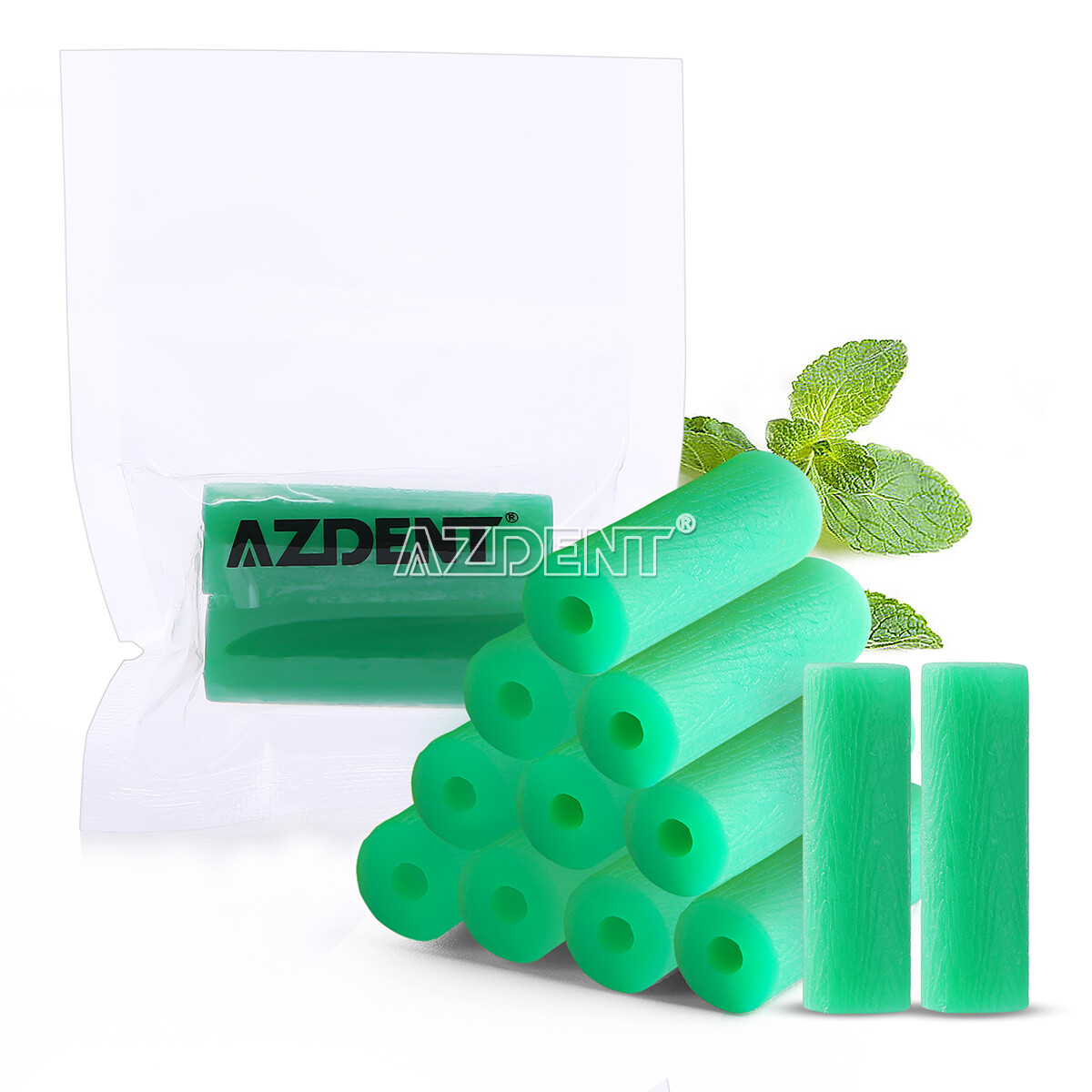Dental Orthodontic Brackets Braces Aligner Trays Chewies Green/Mixed Colors
