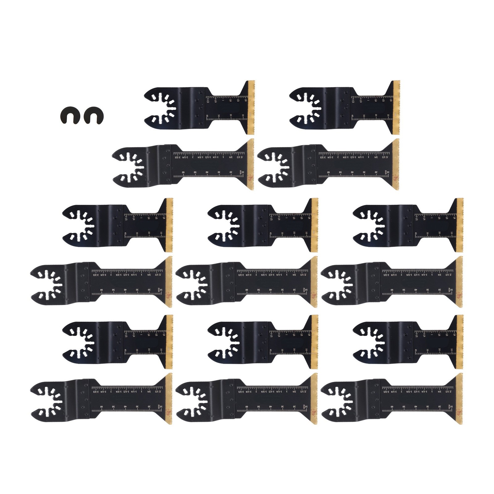 Titanium Oscillating Tool Blades 16 PCS Extended Multi Tool Cutting Blades