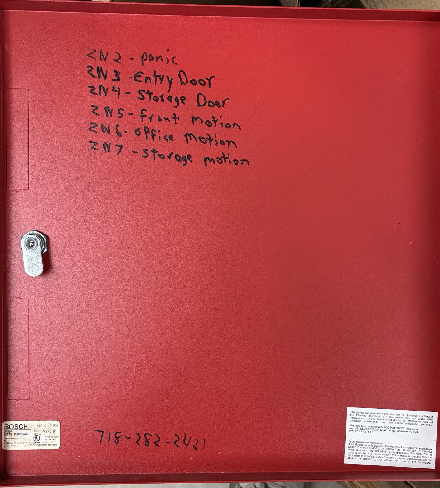 Bosch D8109 with Bosch D7412GV4