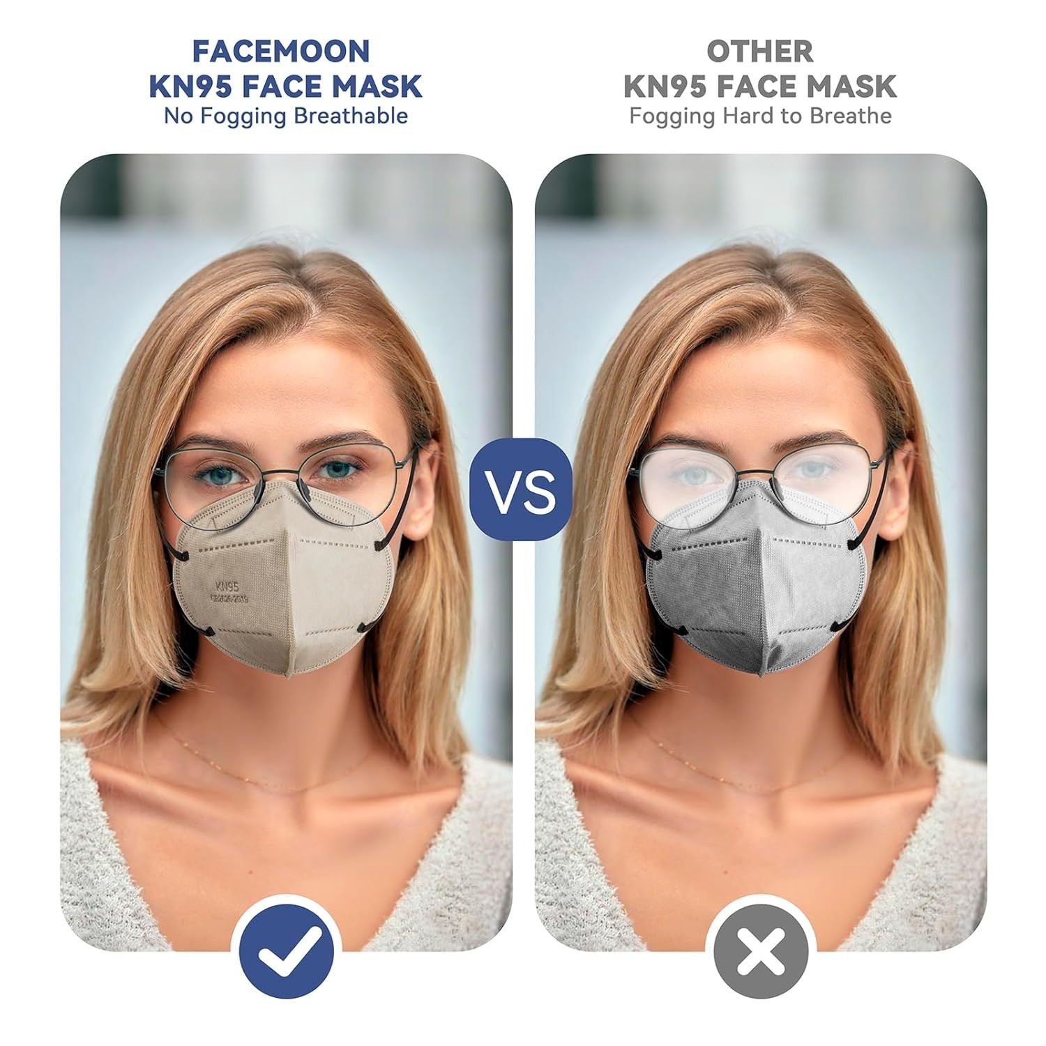 KN95 Face Masks Adults Disposable – 100 Pack 1 Count (Pack of 100), Colored