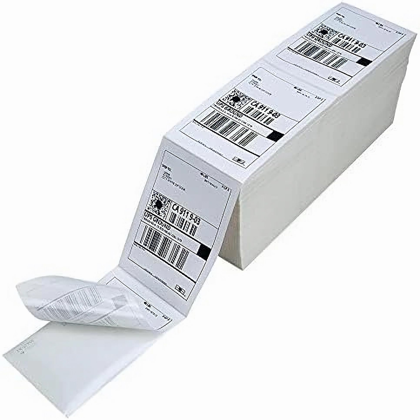 Bulk Direct Thermal Labels Fanfold Perforated for Zebra & Rollo Printers