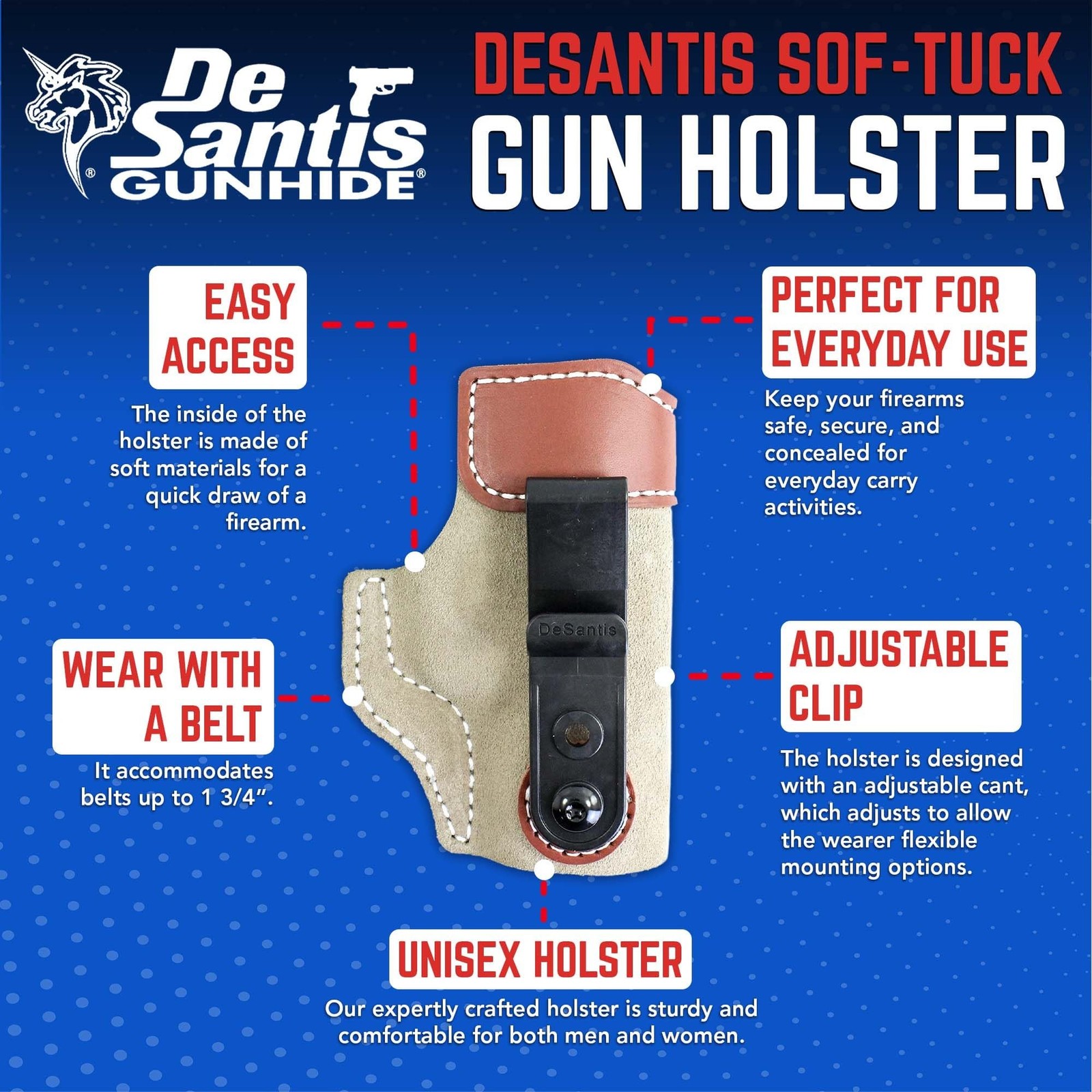 Desantis Desantis Gunhide Holsters Inside the Waistband Natural