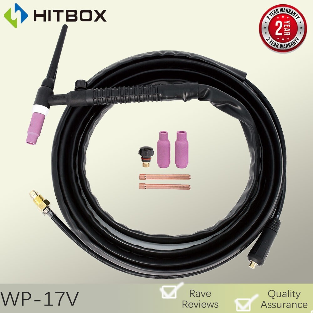 TIG Torch Welding Gun WP-17V 17V 13FT 4M TIG Lift TIG Welder Machine Adapter USA