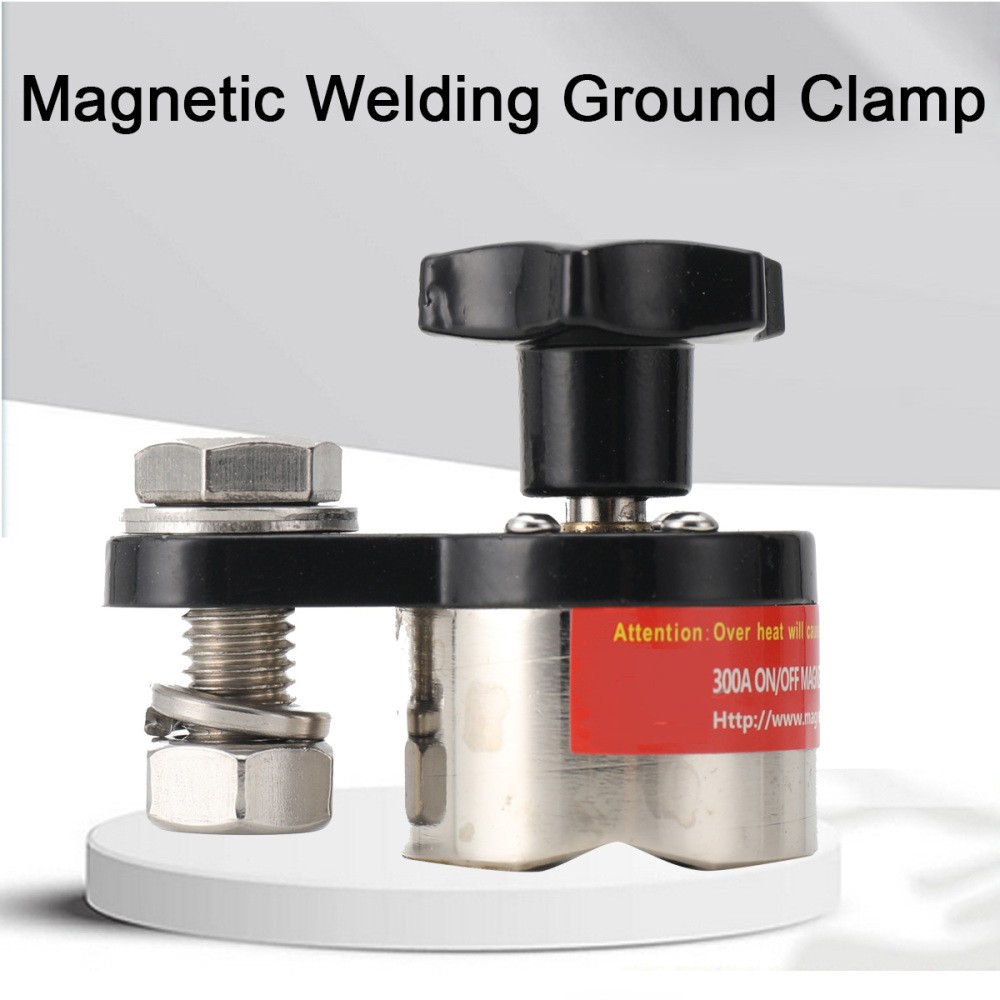 Magnetic Welding Ground Clamp 300A Grounding Magnet Connector Welding Machine