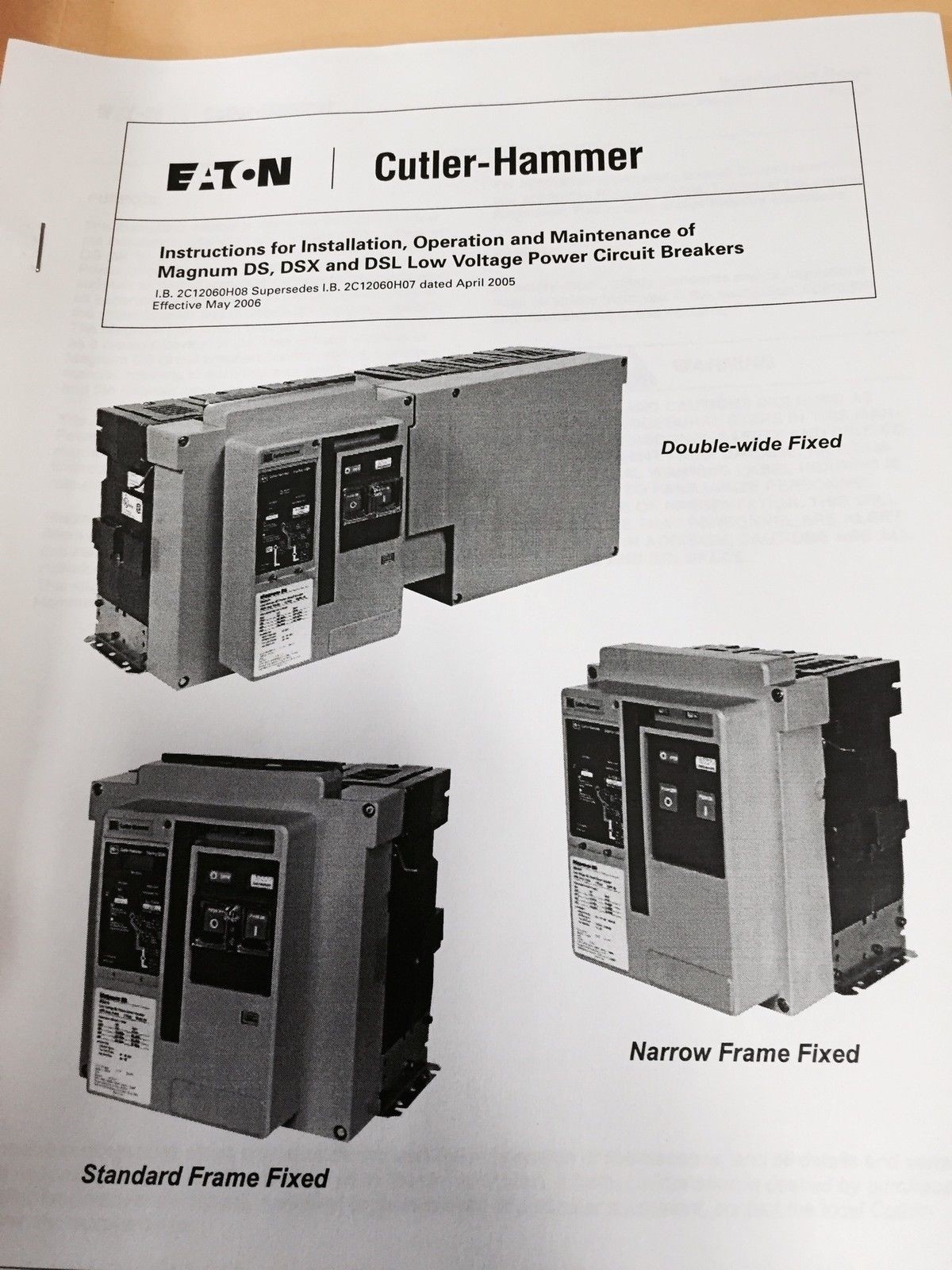 Cutler-Hammer MDS8403WEA 4000 A Magnum DS Low Volt AC Power Circuit Breaker