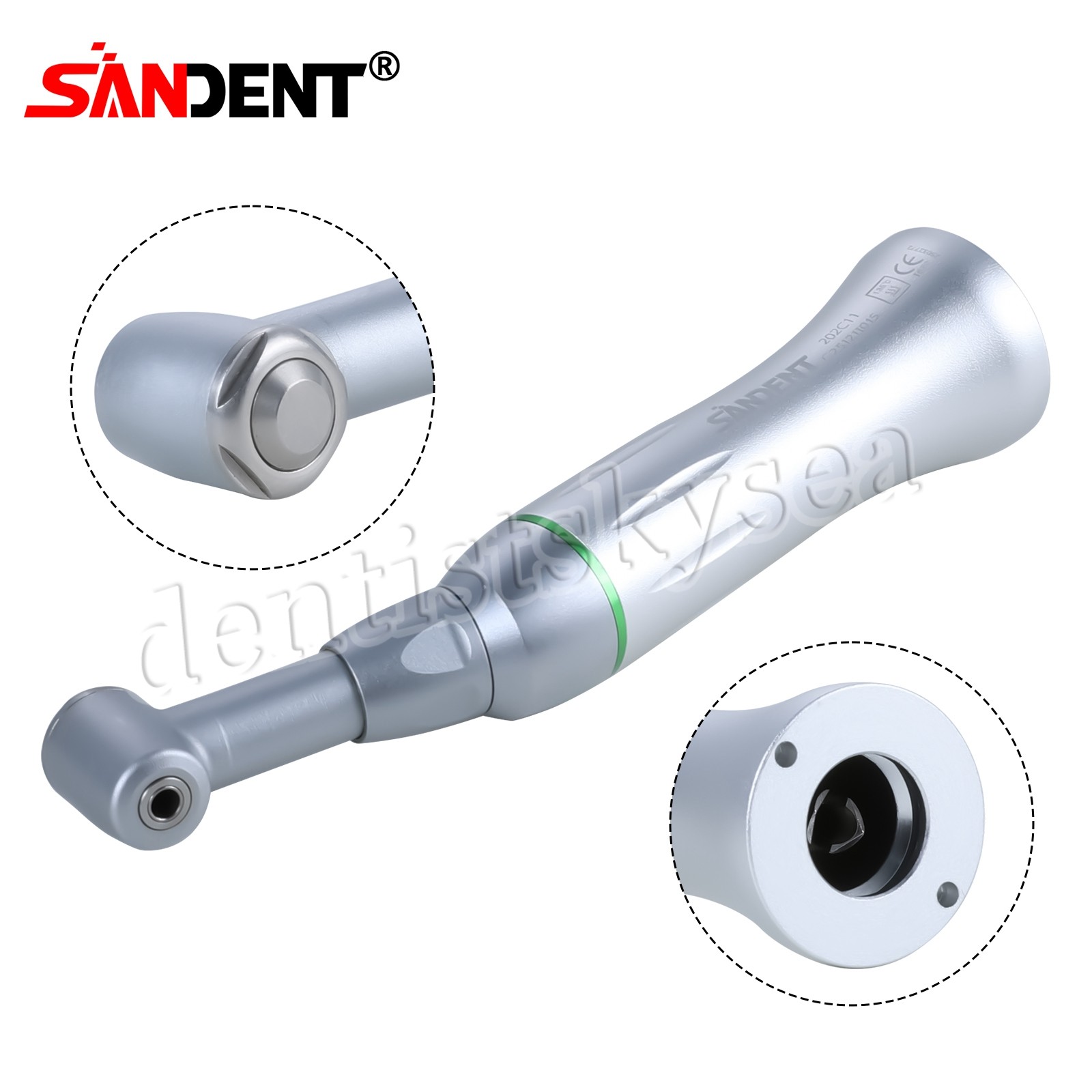 1-10 Dental 16:1 Reduction Endo Contra Angle Handpiece Push Button fit