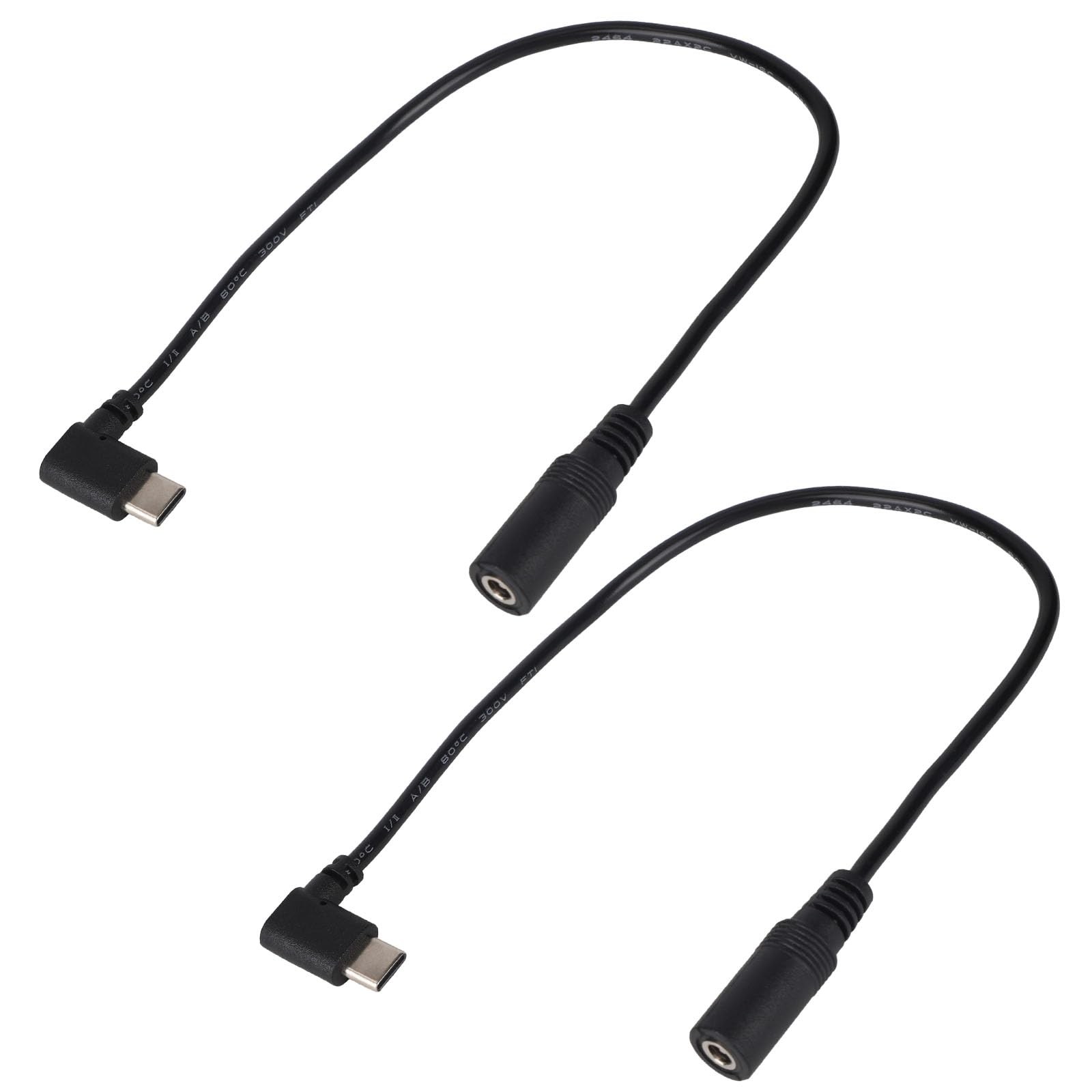 2pcs Type-C to DC Adapter for ORORO Jackets and Vests, 7.4V Heated Vest Adapter