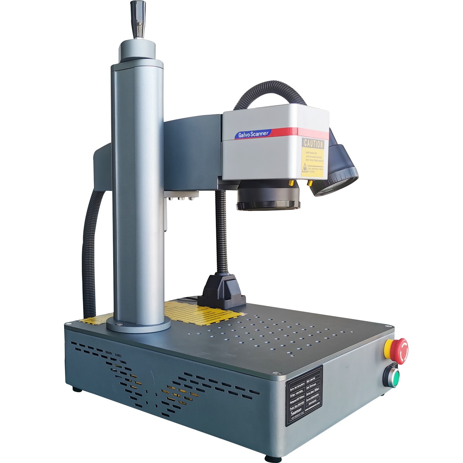 USA 50W Fiber Laser Metal Steel Mark Engraver Machine Ezcad Rotary axisFEDEX FDA