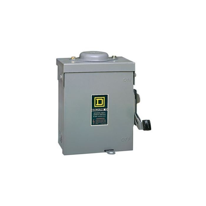 Square D D221NRB General Duty Safety Switch 30 Amp- 2 Pole -240 Volt