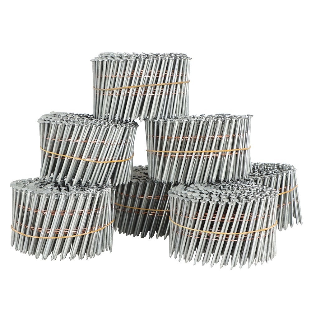 3600Pc Siding Nails 2-1/2 «x .092» 15 Degree Collated Wire Coil Full Round Head