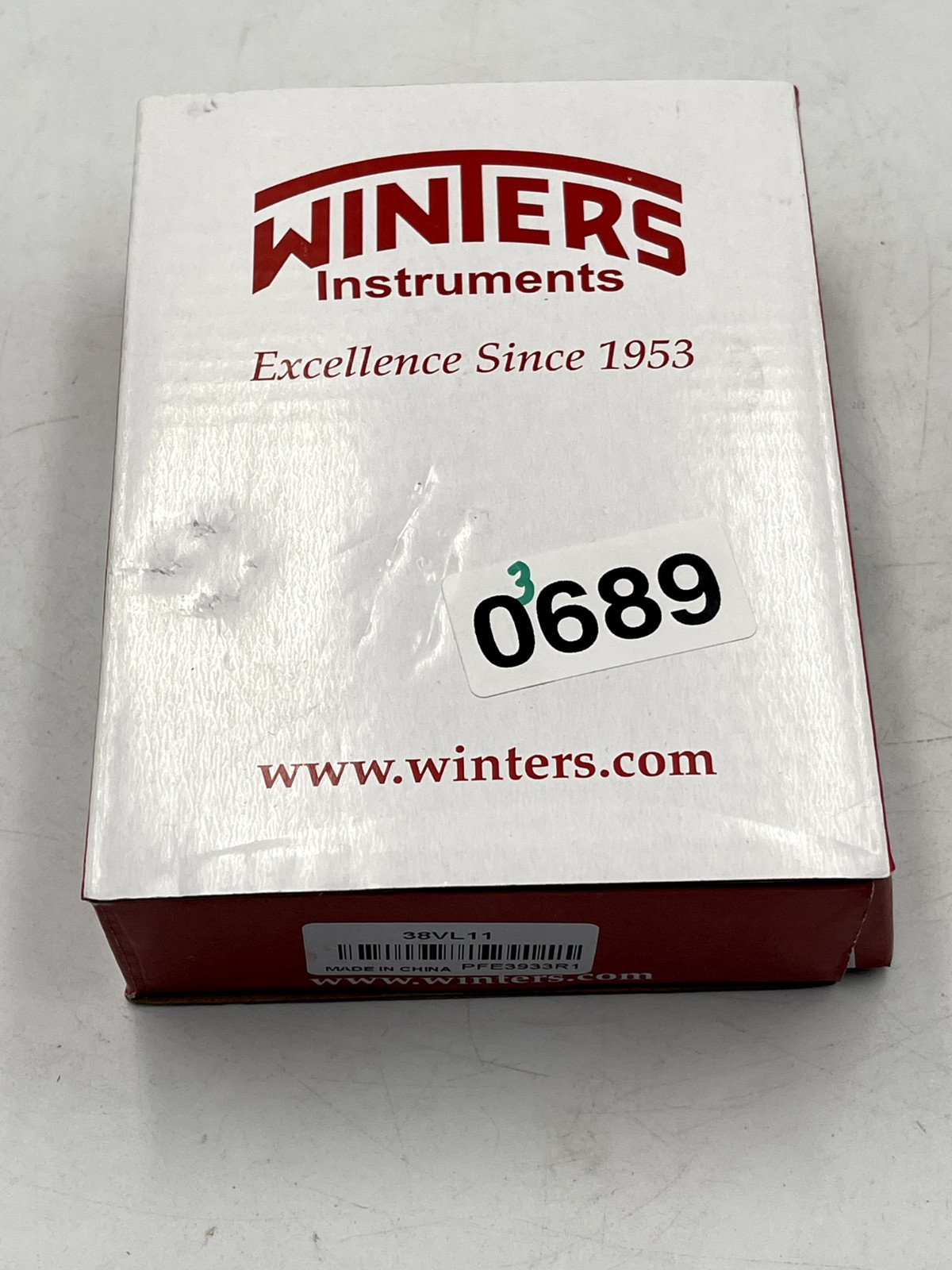 WINTERS PFE3933R1 Pressure Gauge 300 PSI 38VL11
