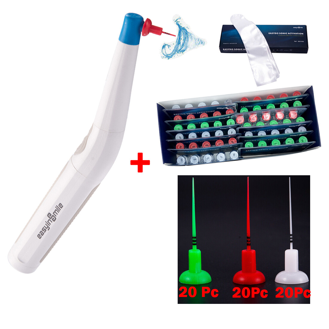 Endo Sonic Activator Dental Endodoncia Ultra Irrigator Root Canal Clean 60 Tips
