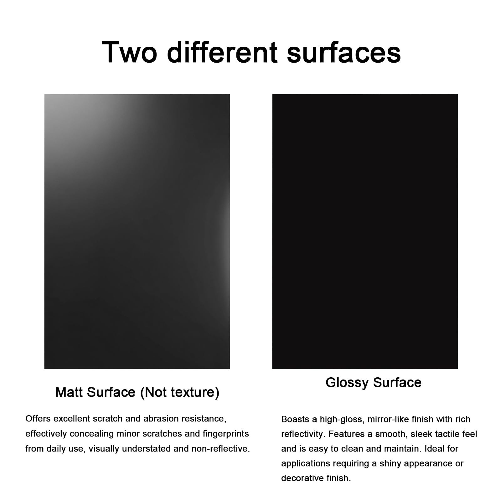 ABS Plastic Sheet 1/4 Inch Thick 12″ x 12″ Two-Sided Heat Moldable Black 2 PCS