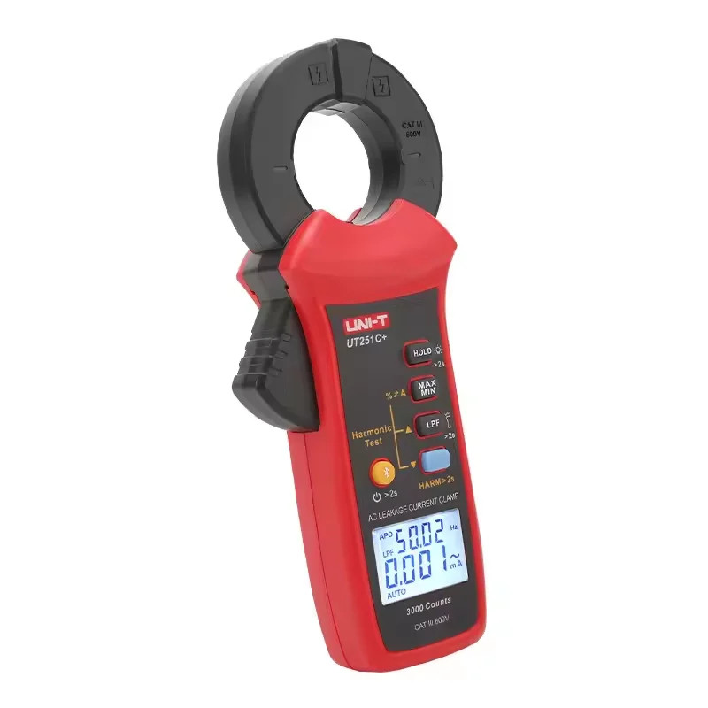 UNI-T UT251C+ Leakage Current Clamp Meter 60A AC Digital Ammeter Pliers True RMS