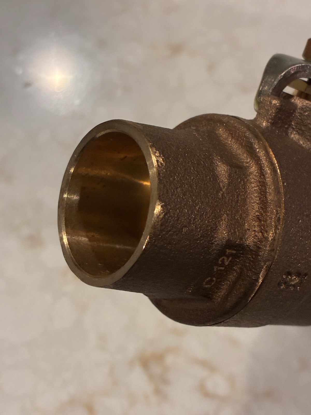 (Box 6) 1” Sweat Std. Port Lead-Free Bronze Brass Ball Valves 600 WOG, 150 WSP