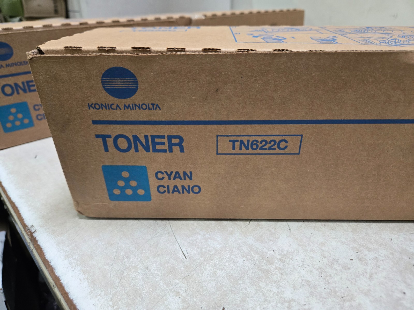 SEALED Konica Minolta TN-622C A5E7430 Cyan Toner Cartridge, Bizhub Press C1100