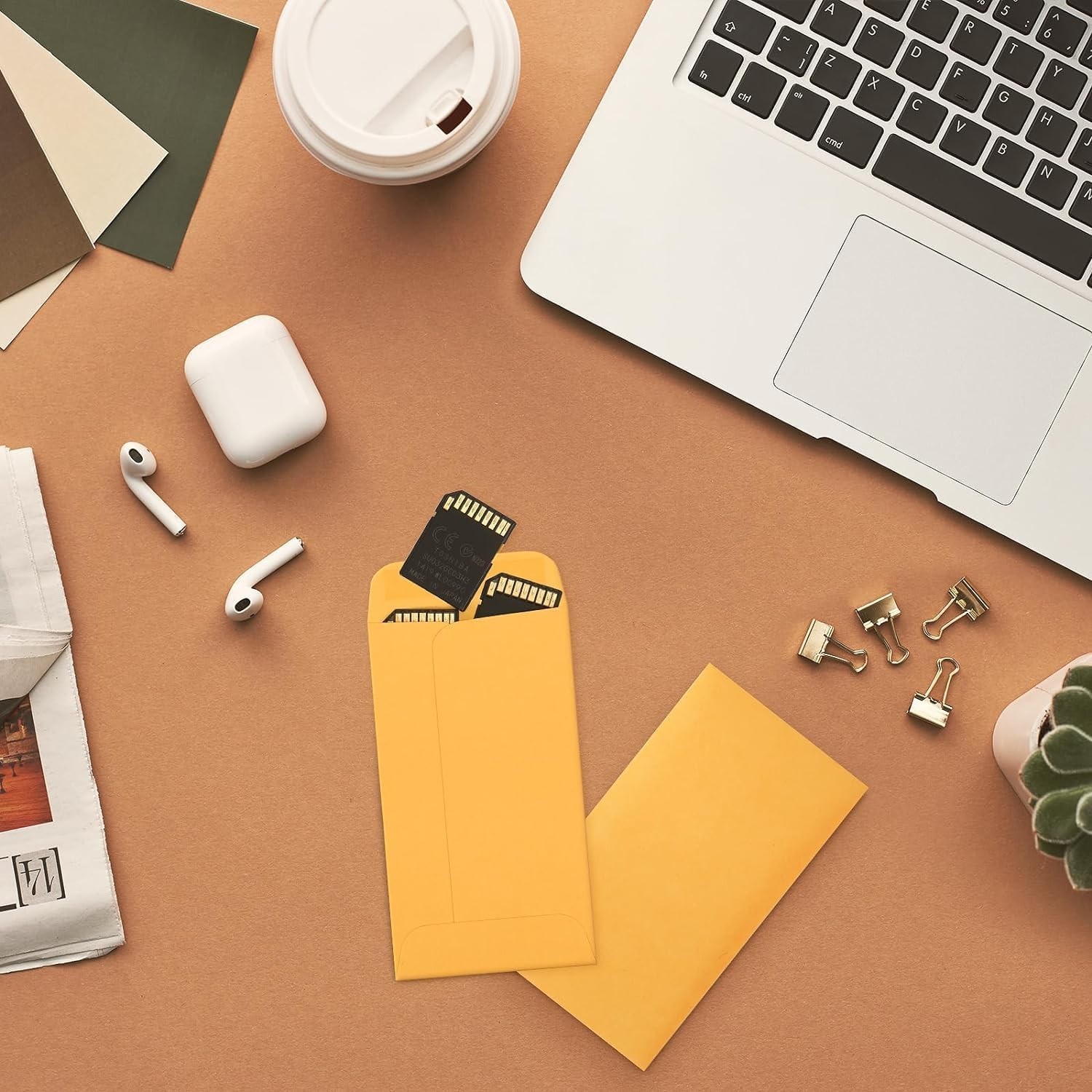Gummed Flap Brown Kraft Coin Envelopes 3.125×5.5 – 500 Count for Everyday Use