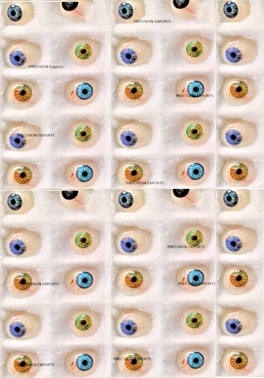 Mixed Prosthetic Eyes Artificial Ocular Collection Medical Training Lot Of 50PC