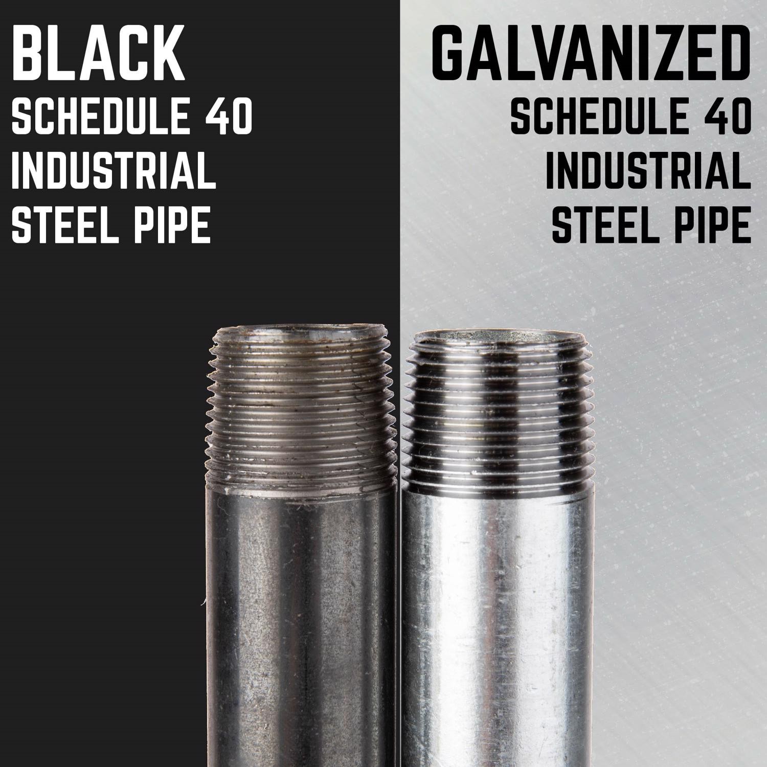 BK Products 565-100HN Galvanized Steel Nipple 1 x 1 MIP Dia. in. (Pack of 5)