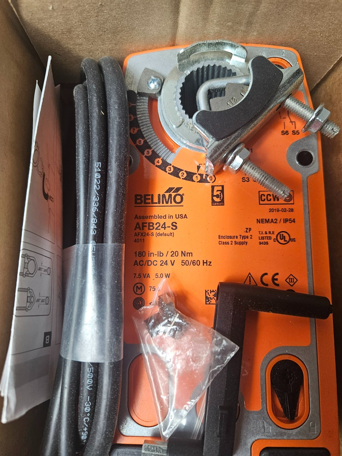Belimo AFB24-S Spring Return Damper Actuator (New)