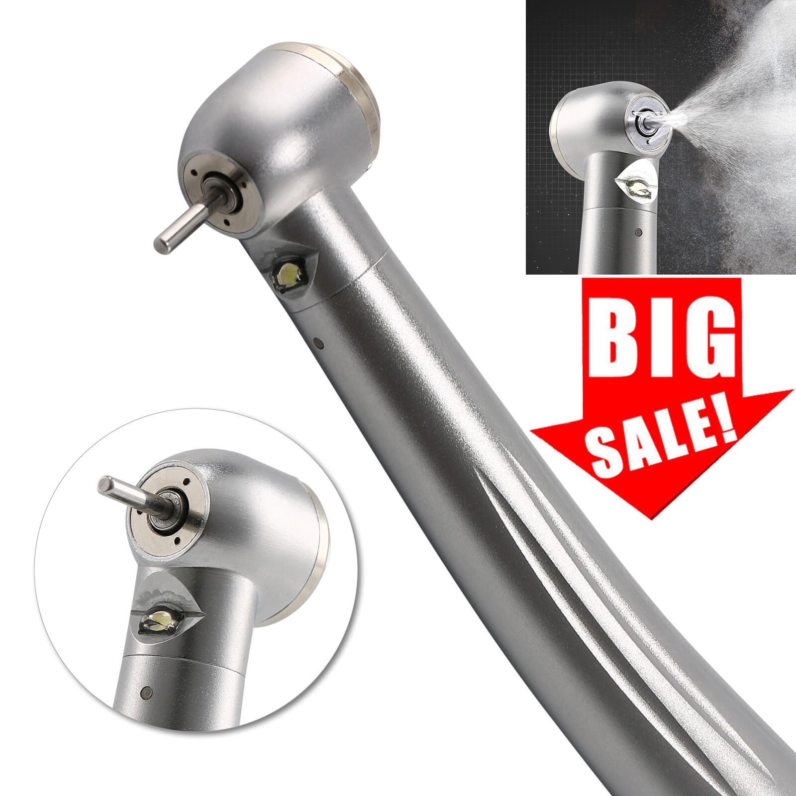 Yabangbang E-generator Dental LED Fiber Optic High Speed Handpiece 4 Holes YBM