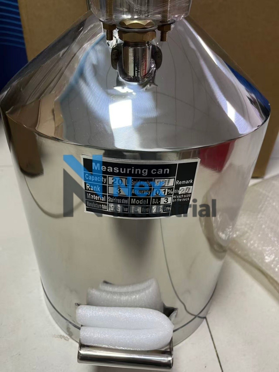 20L NEW Thick Neck Metal Standard Fuel Gasoline Calibration for Measuring Volume