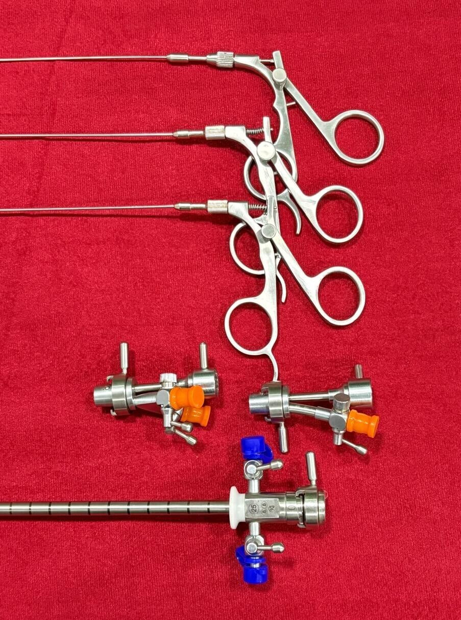 Hysteroscopy Cystoscopy Surgery Set 25FR with Semi Rigid Graspers 5FR Reusable