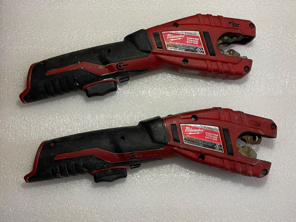 2X Milwaukee 2471-20 M12 Cordless Copper Tubing Cutter (Tool Only)- NOT TESTED