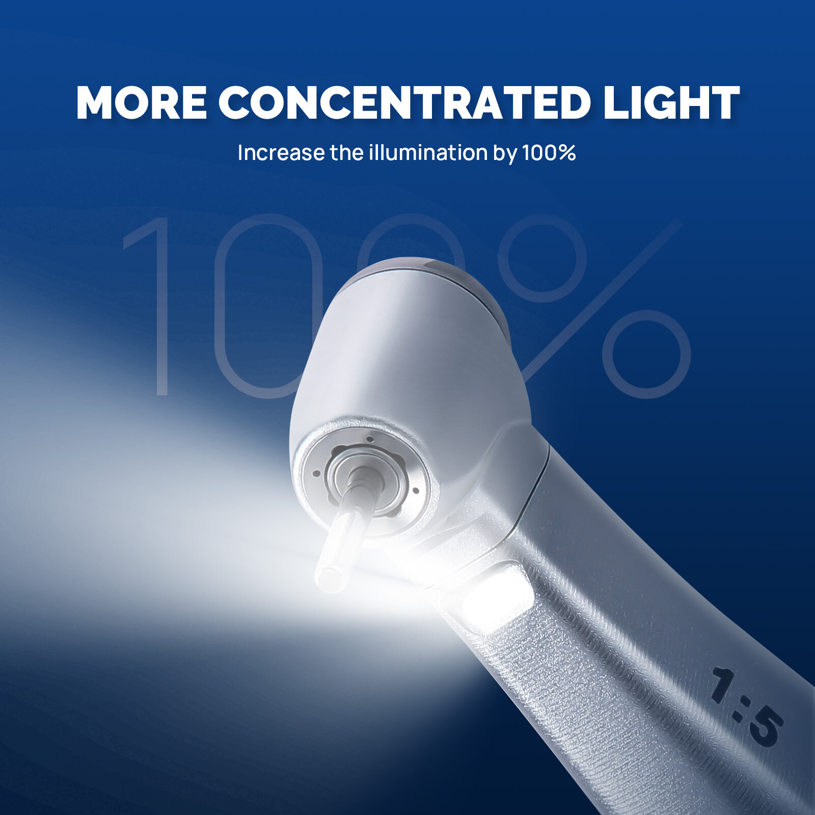 COXO Dental Head Handpiece 1:5/1:4.2 Contra Speed Electric W/Fiber Spray FG burs
