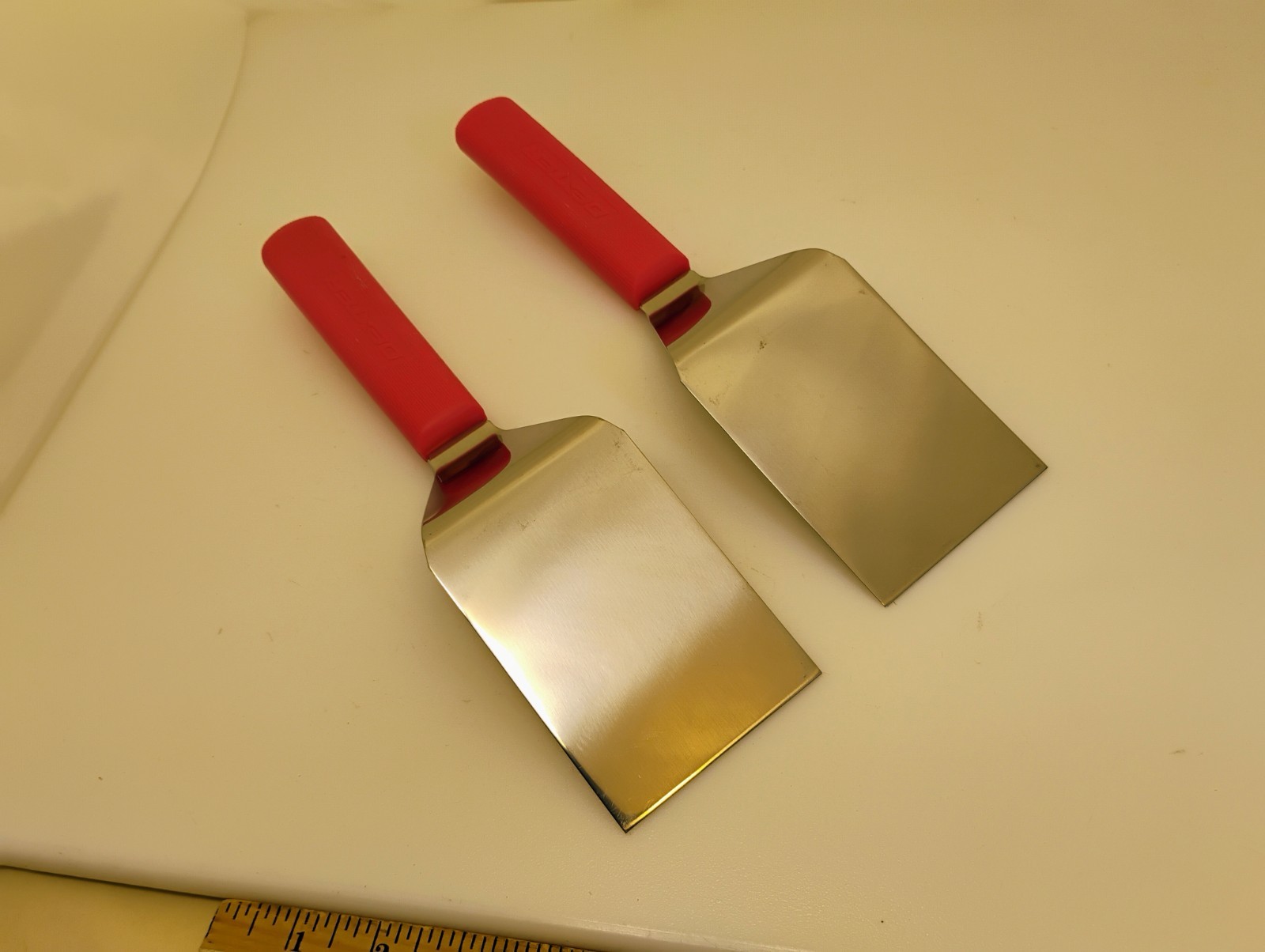 Dexter USA Set(2) 4X3 Spatulas Server Turners Grill Griddle S286-4 Stainless Red