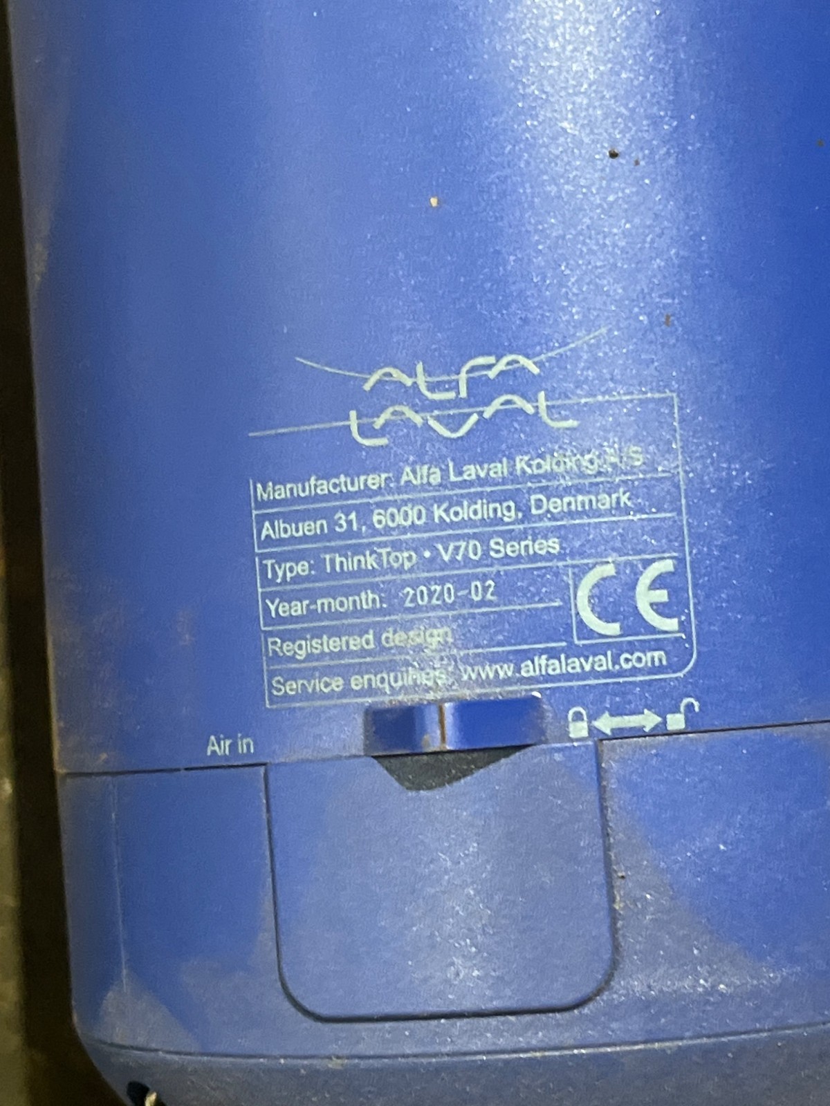 ALFA LAVAL CP‑3 PN10 Mixproof 3‑Way Valve w/ ThinkTop V70 USED