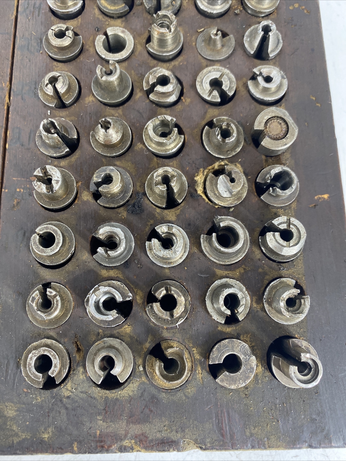 HUGE LOT OVER 90 Assorted Variety Collet Collets Machinist Tools w/ Wood Holder