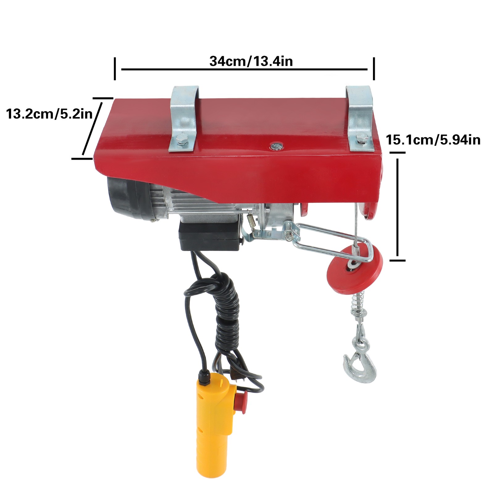 PA200 440lbs / 200kg 110V Mini Electric Hoist 6.6 ft Wired Remote Control