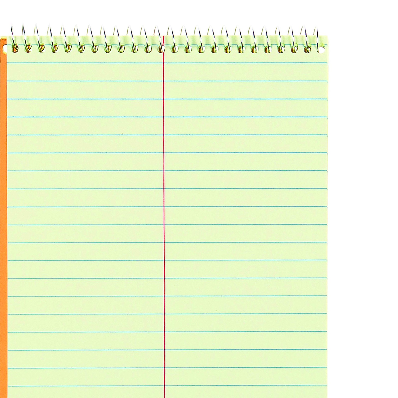 Brown Steno Notebook 6×9 Inches 60 Sheets Green Eye Ease Paper Top Bound